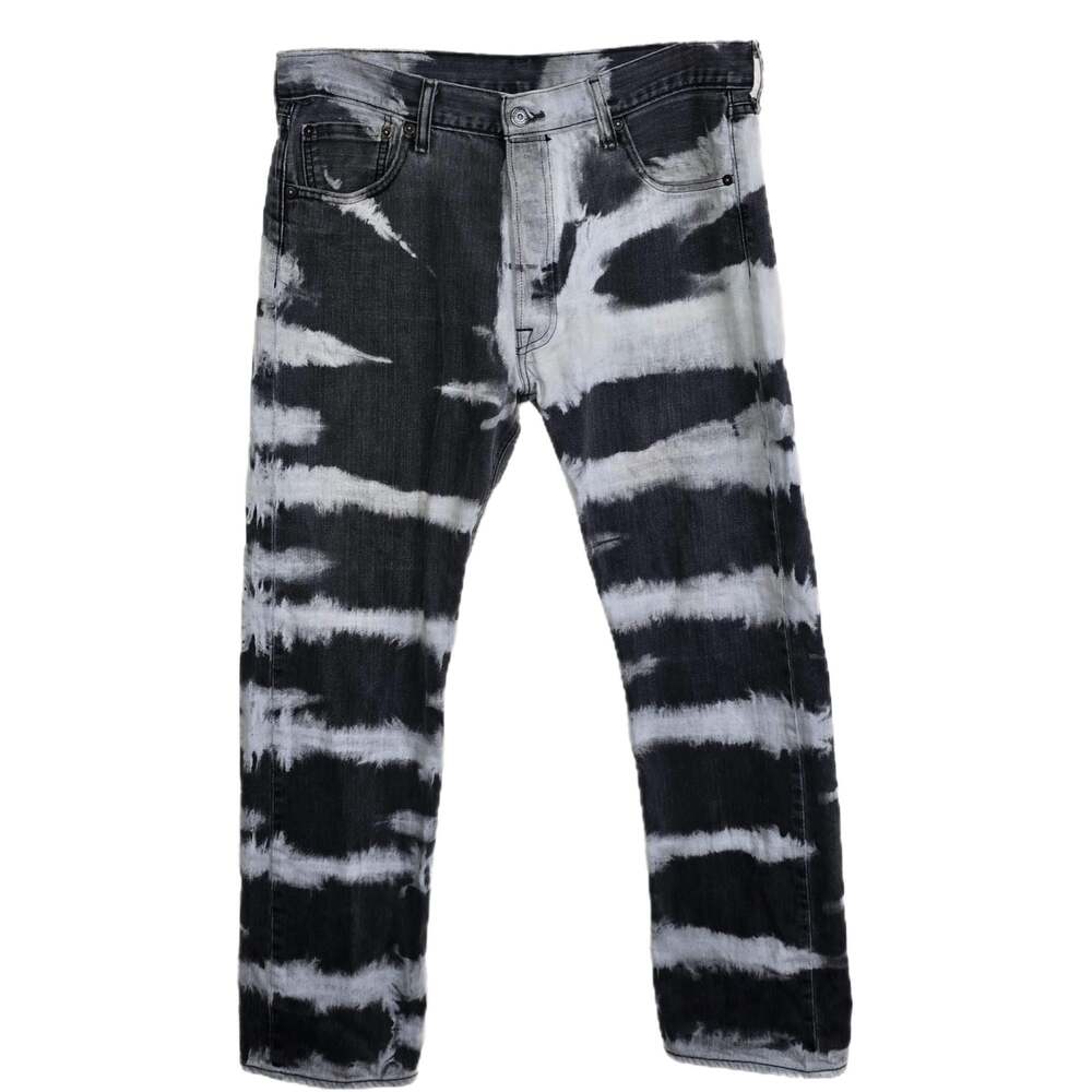 Levi's 501 Original Fit Jeans Black and White Tie-Dye Wash